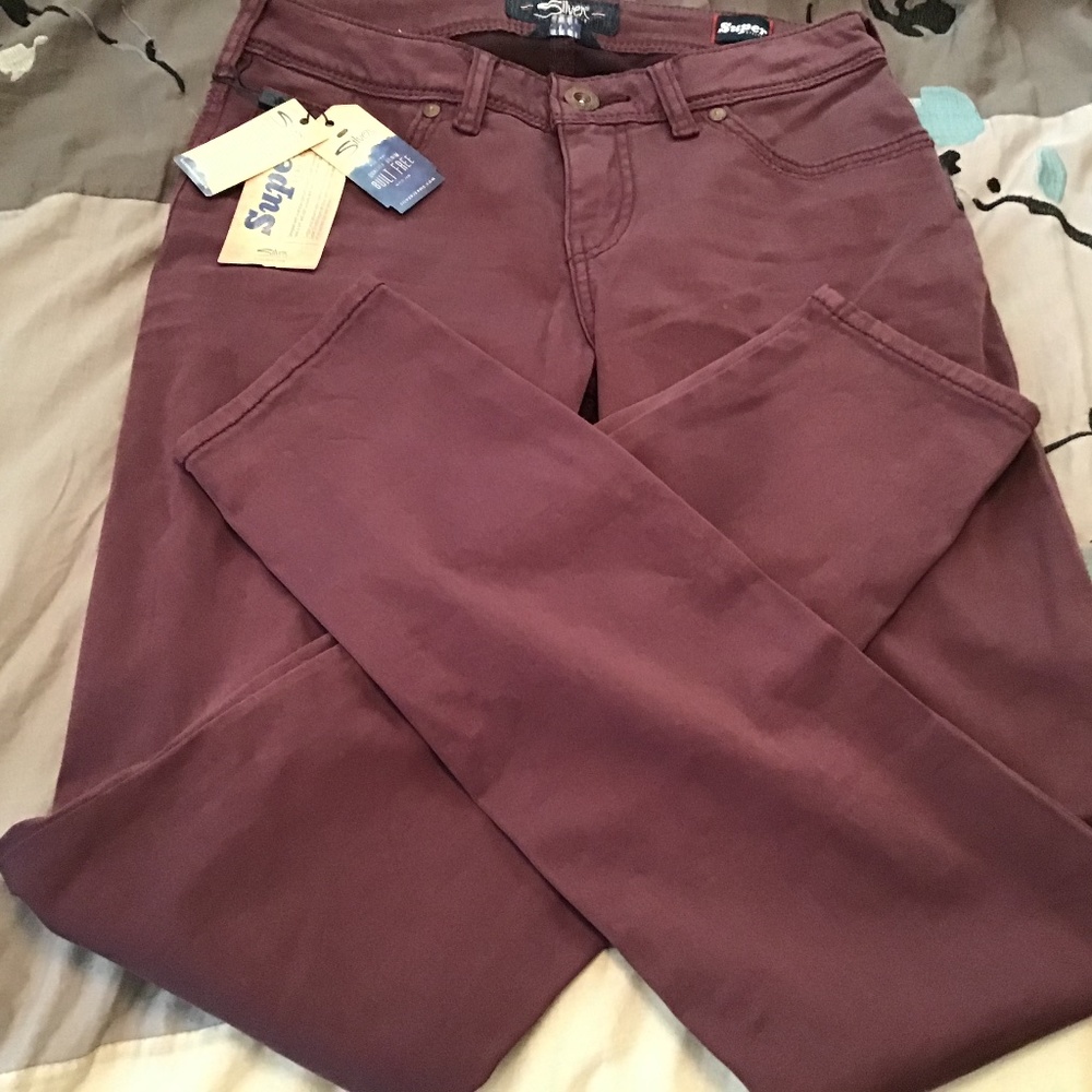 Silver skinny jeans